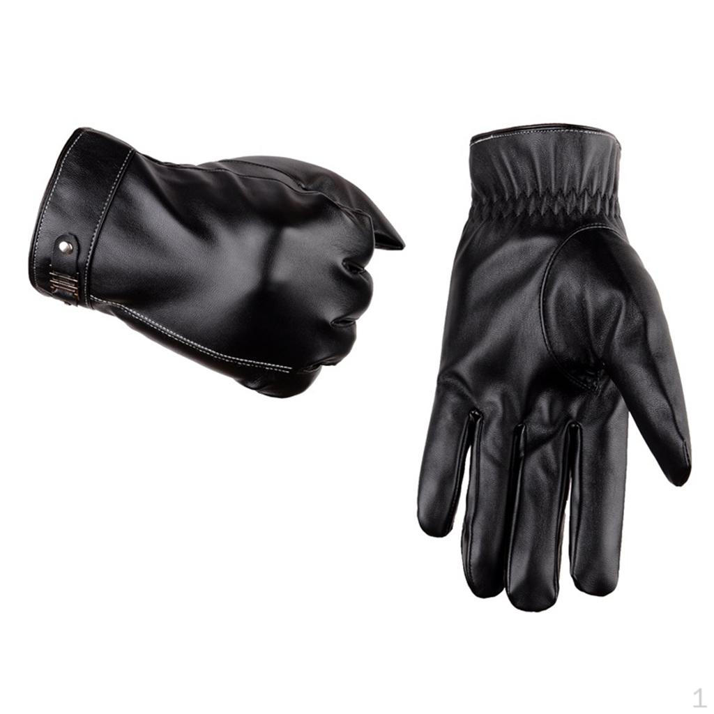 Gloves Double Waterproof Windproof with Wool , Touchscreen Function Cycling Gloves, for Gardening, 21cm_Black 2