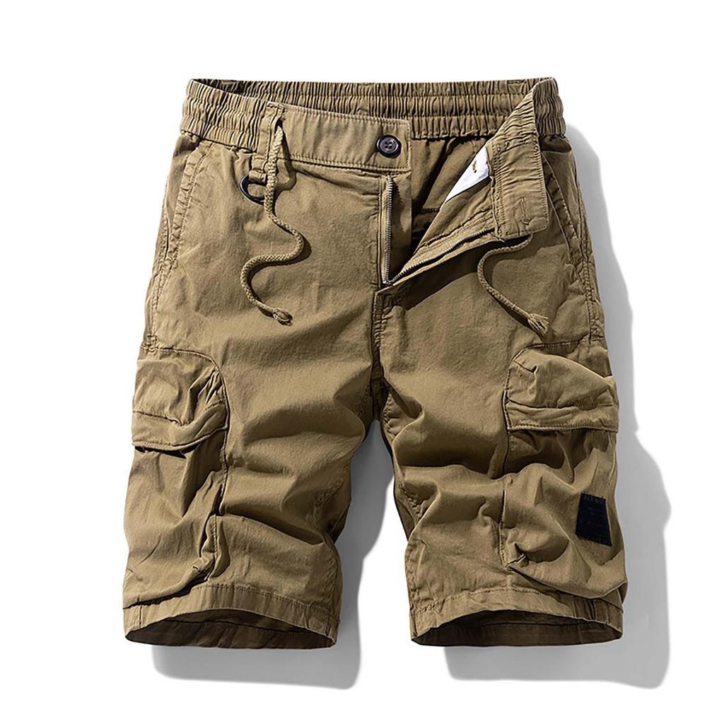 Men's Stretch Pants With Multiple Pockets, Fashionable Workwear Shorts