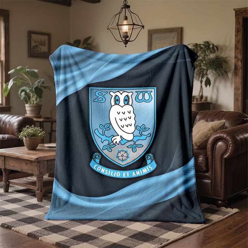 Coperta in Pile a Tema Sheffield Wednesday Morbida e Accogliente Coperta in Peluche per Camera da Letto Divano Viaggio
