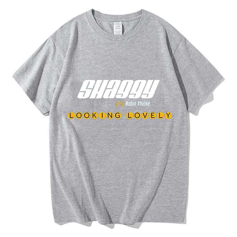 Robin Thicke Shaggy Looking Lovely Merch T-shirts Men Women Summer Cotton Clothing Round Neck Short Sleeved Tee