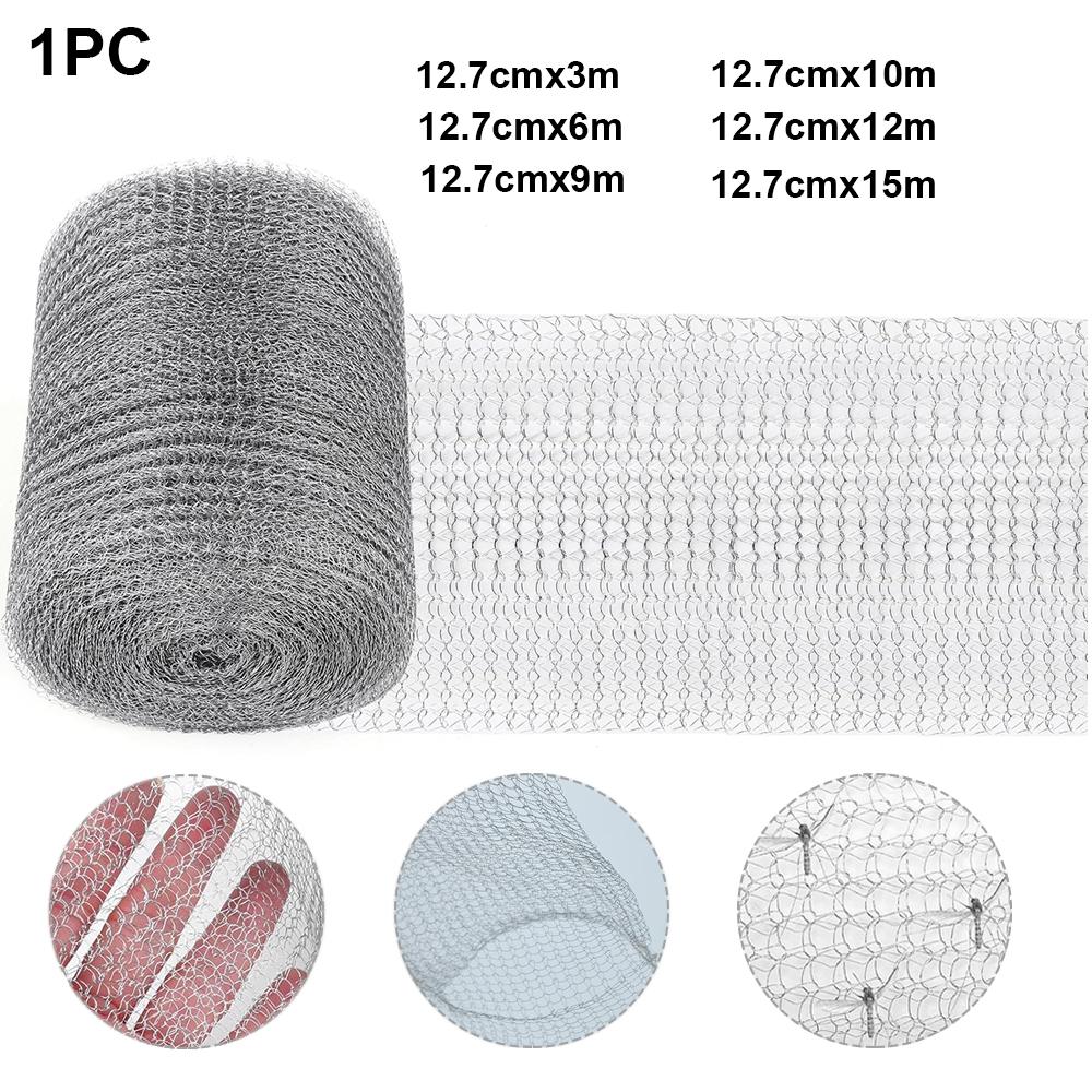 3 metry - 15 metrů výplň ze síťoviny, zarážka mezer z nerezové oceli, snadné použití, flexibilní a elastická látka, hardware, DIY sada