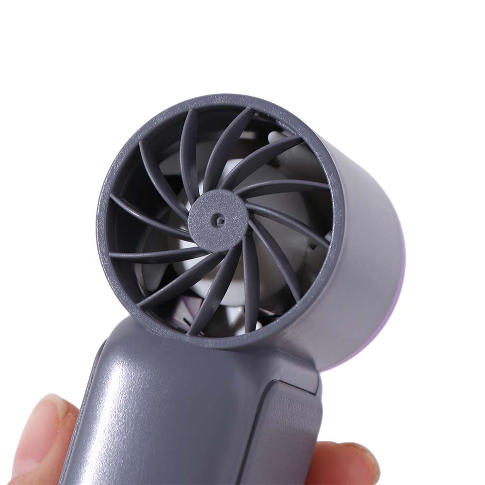 LED Display Mini Portable Fan 6 Gear Wind USB Rechargeable Fan Cooling Pocket Fan  Office