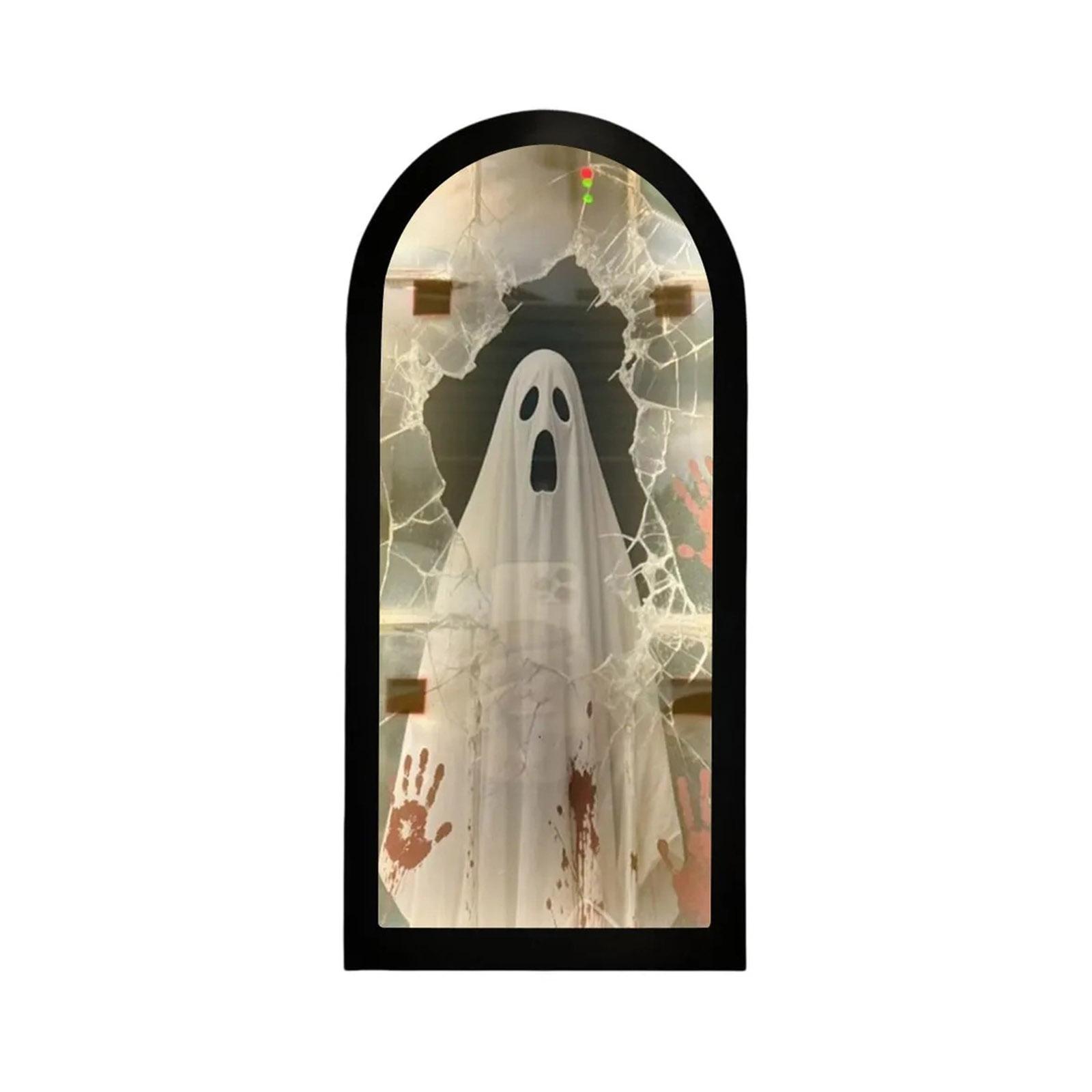

Halloween Novelty Mirror With Creepy Eyes, Mirror LED , Spooky Haunted House Apparition For Indoor/Outdoor One Size