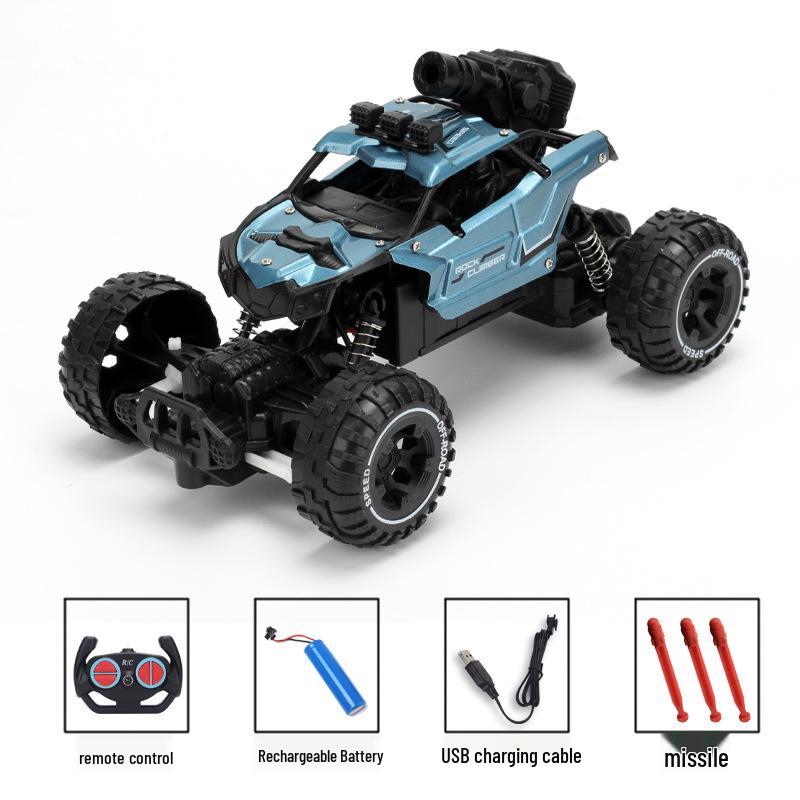Remote Control Car for Kids: Cool Spray, Climbing Alloy, Rechargeable, Electric 4WD with Lights, Gift-Ready.