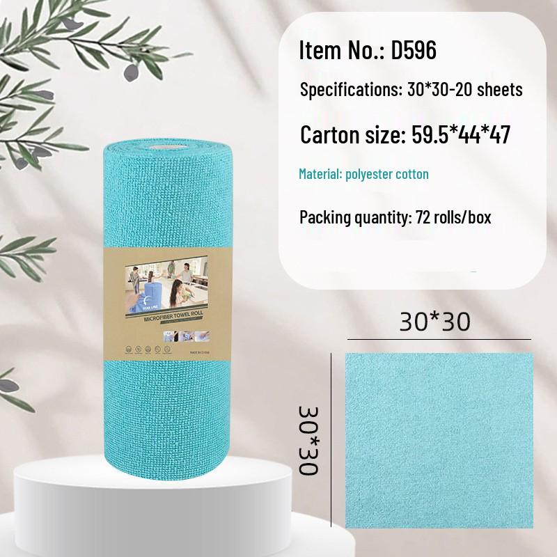 Hand-Tearable Microfiber Kitchen Towels: Absorbent, Disposable, Multifunctional Cleaning Rags