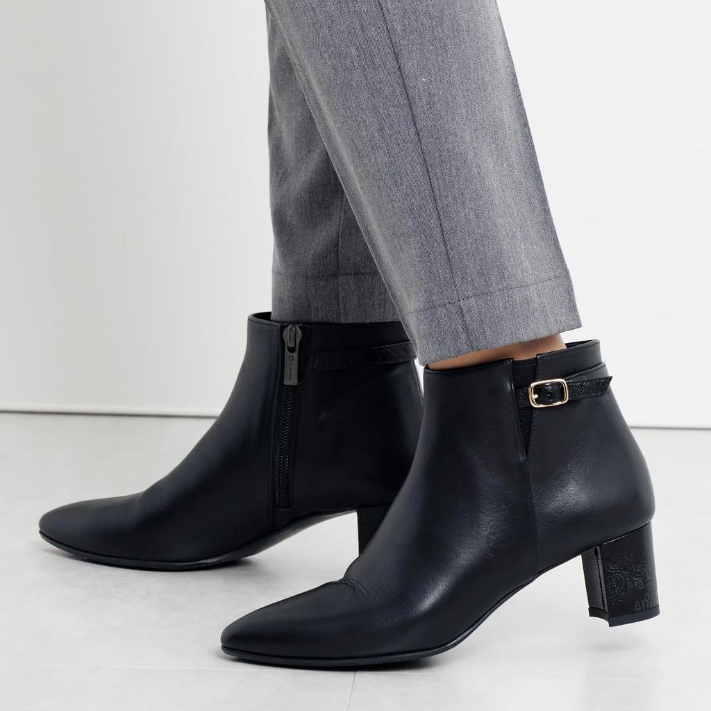 Himiko 5cm Heel Belt Design Black 215 Boots/633404