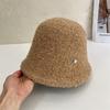 Thickened Plush Warm Bucket Hat Women's Autumn and Winter Big Head Circumference Shows Small Face Bucket Hat Fashionable Versatile Basin Hat