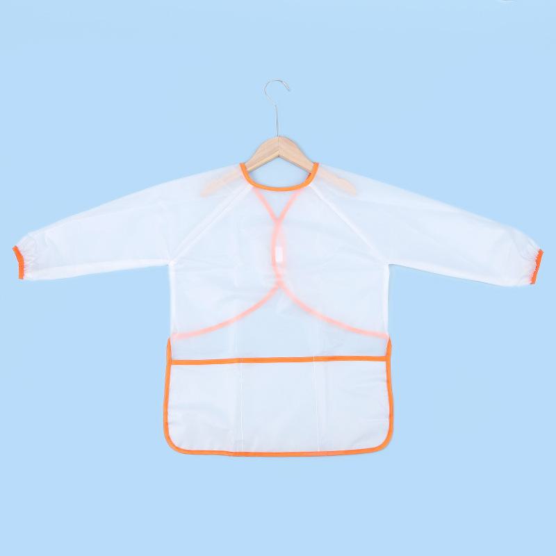 Tablier d'art à manches longues pour enfants avec poche et housse de protection pour aquarelle