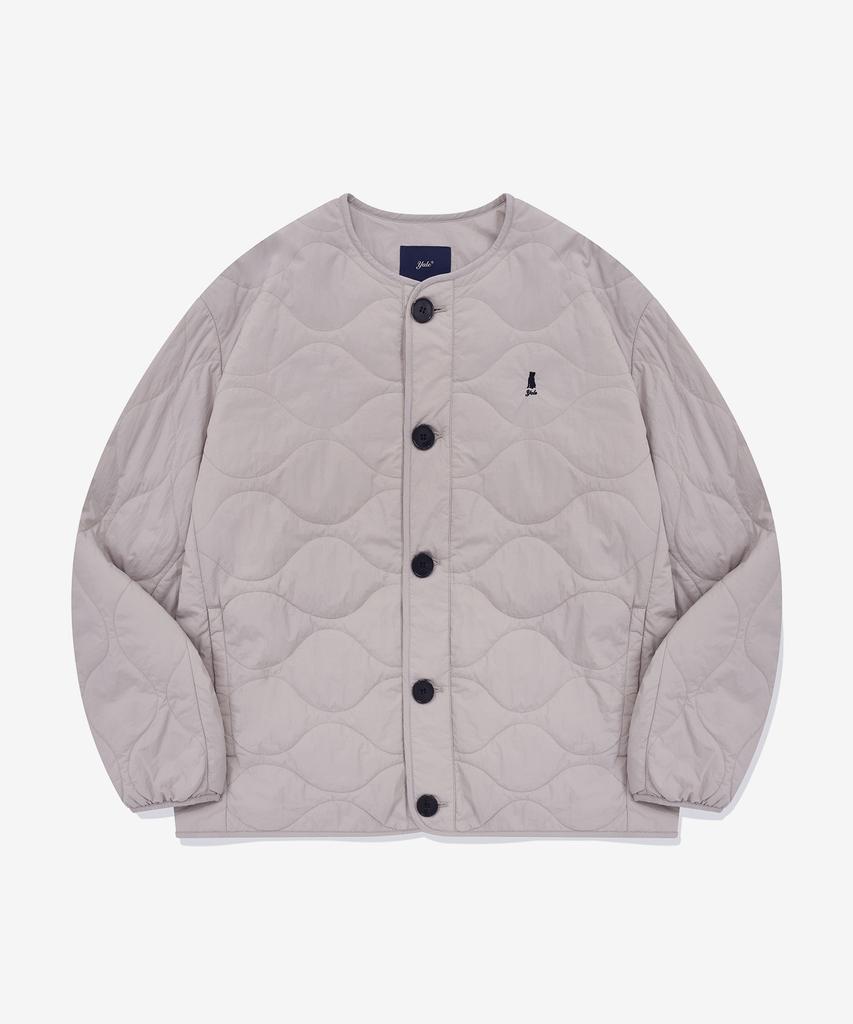Yale Warm-Up Quilted Jacket_Light Gray