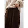 Women's College Style Corduroy Straight-Leg Pants