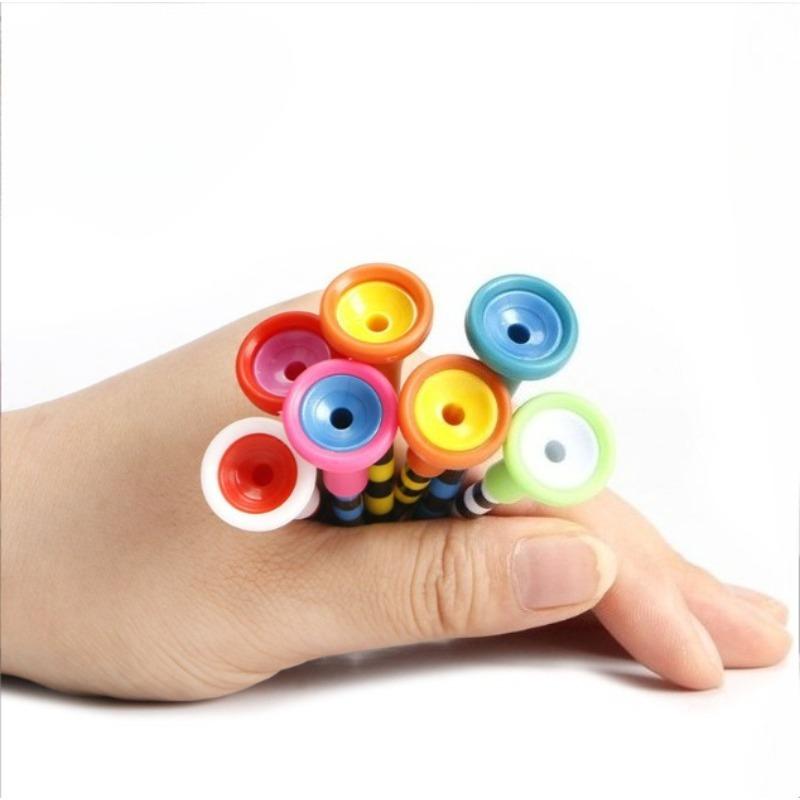 5PCS Golf Nail TEE Plastic Seat Cover Head Cover Serve Golf Tee Seat Ball Holders Mix Color Training Aids 5