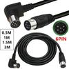 Professional DIN 6 Pin Cable Male To Male Adapter 6Pin Sound Cord DIN Adapter Instrument Converter for Microphone Guit