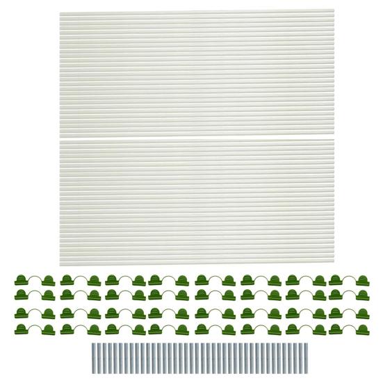 25/36/50Pcs Plant Support Piles Easy Installation Ultra-Fine Garden Stakes Rust-resistant Garden Pillars Home Garden Supplies