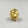 Men's Party Gold Color Creative Domineering Lion King Punk Hip Hop  Birthday Boy Exquisite Fashion Wholesale