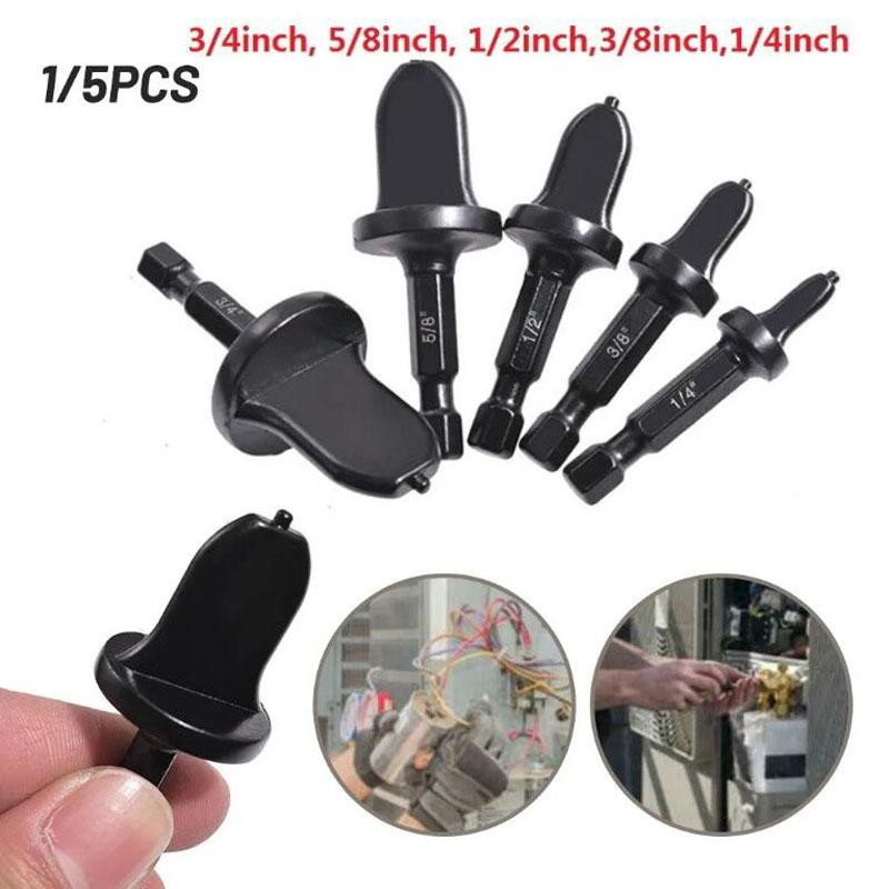 1/5Pcs Tube Pipe Expander Hexagonal Handle Metal Copper Pipe Takeover Tool Air Conditioner Repair Electric Drill Bit Flaring Tool