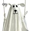 Reusable Halloween Party Decorations Hanging Ghost for Outdoor Decoration, Cute Flying Satin White Festive Atmosphere Decoration Home, Tree,