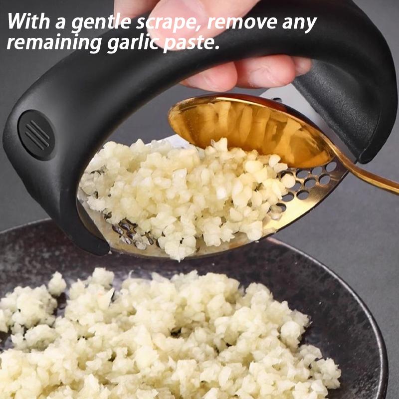 Prensa de Ajo de Acero Inoxidable Herramienta de Cocina Picadora Manual de Ajo con Forma de Anillo
