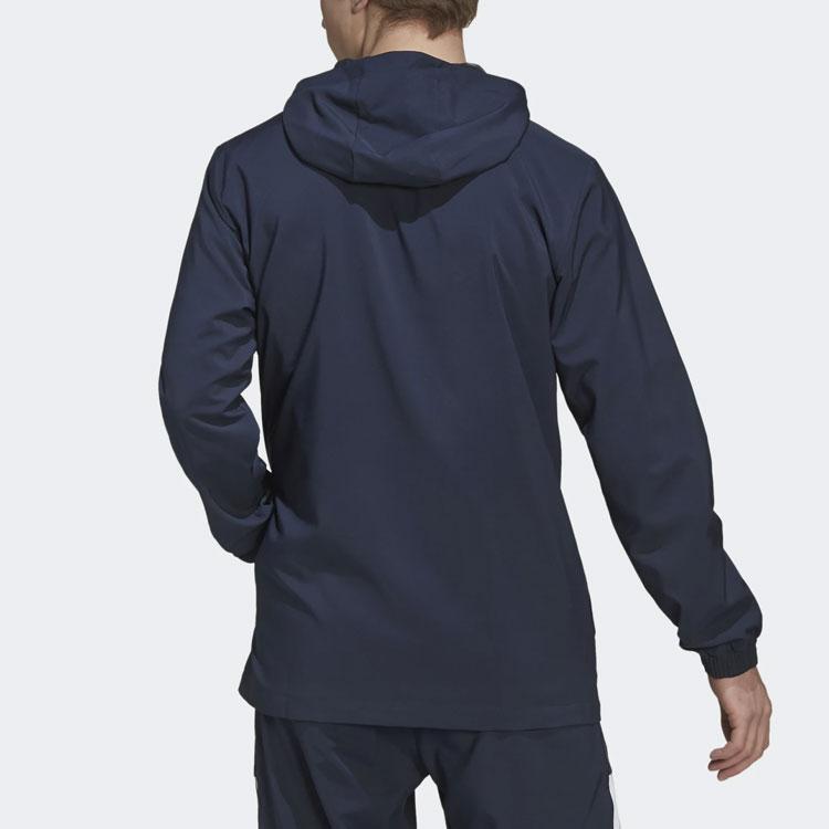 Adidas Bayern Munich Monochrome Casual Soccer Jacket Men Outerwear Blue HB6000