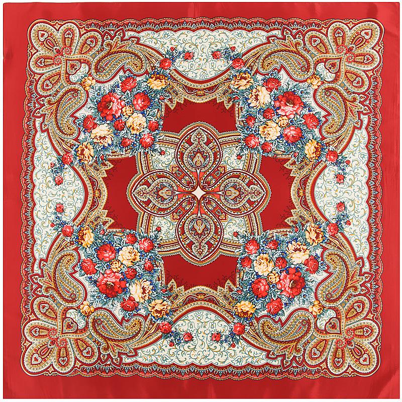 

100cm Ladies Retro Floral Printed Summer Beach Shawl Scarf Large Square Foulard Scarfs Hijabs 100x100cm