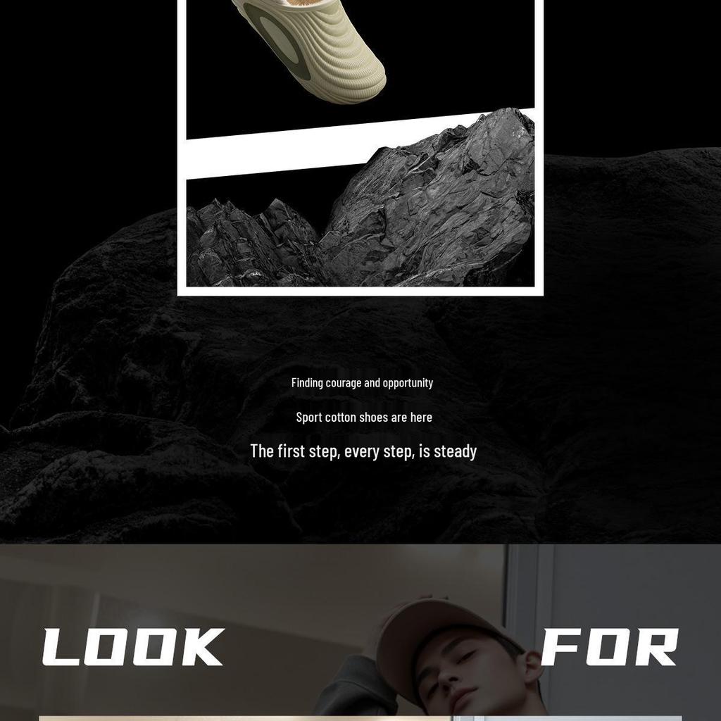 Jieleya Unisex Waterproof Non-slip Plush Slippers: Thick, Warm, and Outdoor/Indoor Use