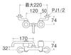 Sanei Faucet Fittings Mixer Tap K21-LHTwo-Valve