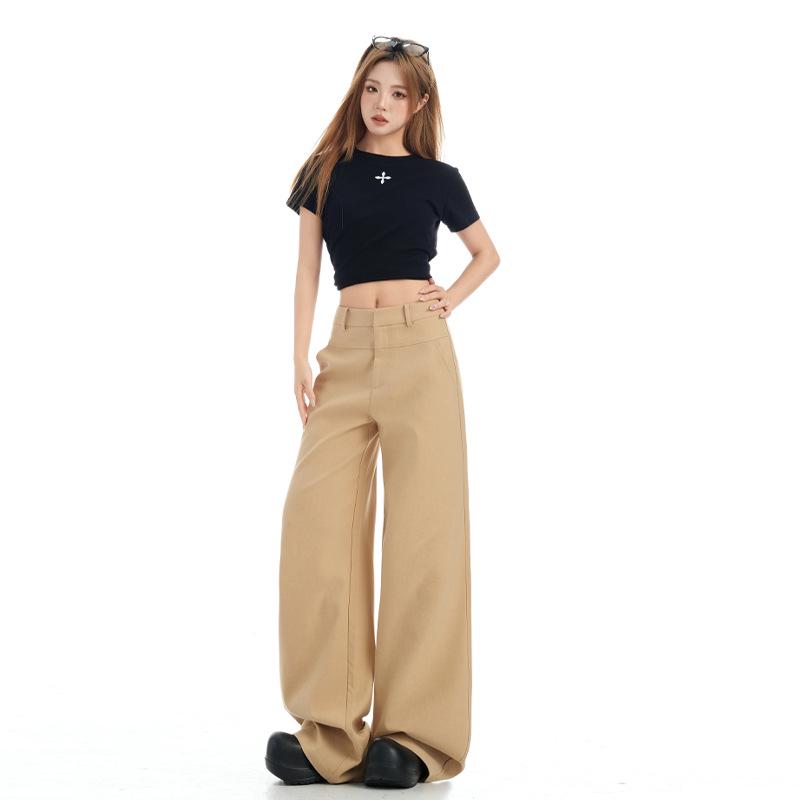 Women's High Street Casual Loose Straight-Leg Wide-Leg Jeans - Autumn Collection