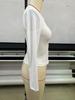 2025 European Autumn/Winter Slim Fit Long Sleeve Women’s Open Shirt