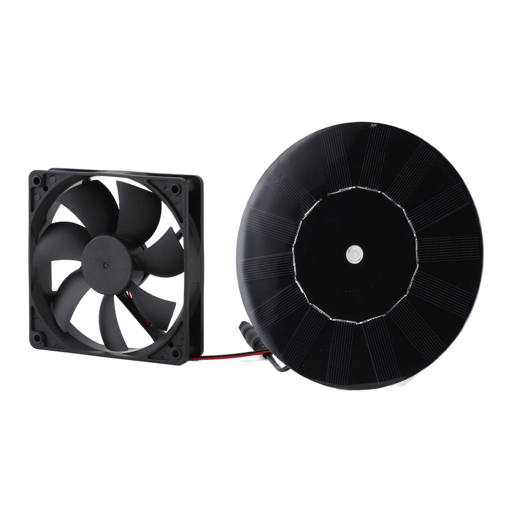 Solar Powered Exhaust Fan 10W 16CM Monocrystalline Silicon Solar Panel Ventilation Exhaust Fan Kit f