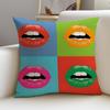 Artistic Andy Warhol ArtS Cushion Cover Breathable and Skinfriendly Linen Pillowcase Square Removable and Washable Cushion