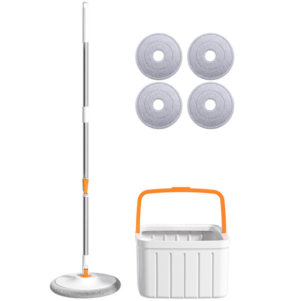 Household Cleaning Mop Water Separation 360 Rotating Spin Mop Microfiber Hand-Free Lazy Squeeze Mop Self-Cleaning Flat Plate Mop