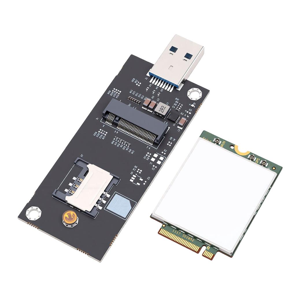 Carte d'extension Adaptateur Key B M.2 NGFF WWAN vers USB 3.0 avec emplacement SIM Carte réseau 4G LTE EM7430 pour 3 4 5G LTE sans fil