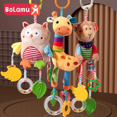Kinderwagen- & Krippenrassel-Anhänger: Beruhigendes Babyspielzeug für Autositze