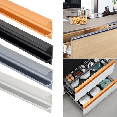 Embedded Slotted Sliding Door Handle Aluminum Alloy Handle for Cabinet Furniture Drawers Wardrobes Easy Secure Fit