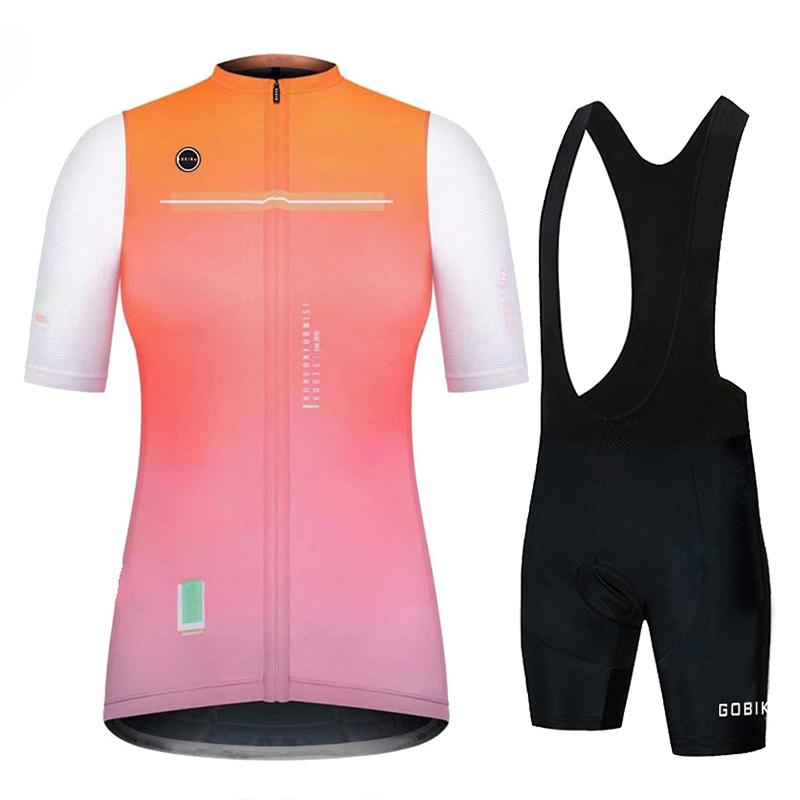 Womens Cycling Jersey Bib Shorts Sets Wear Racing Bike Clothing Kits Feminino Bicycle Clothes Suits Riding 2026 Summer Breathable Cycling Suit Set