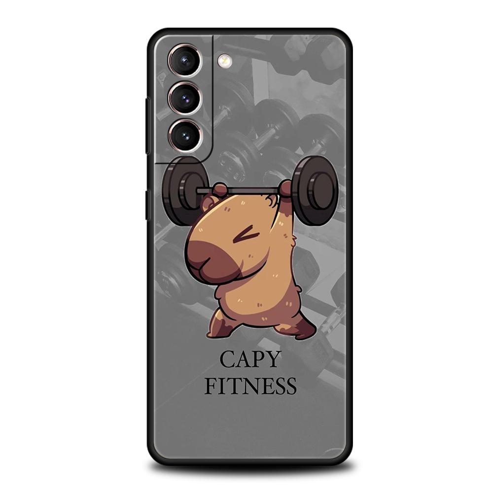 

Cute Capybara Phone Case for Samsung Galaxy S25 S24 S23 S22 S20 S21 FE Ultra S10 S10E S9 Plus 5G Soft TPU Fundas Cover Capas Bag s23 Ultra