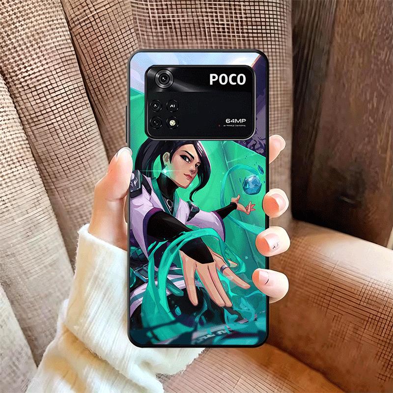 V-Valorant Sage Weiche Handyhülle für Xiaomi Poco X5 X6 X7 X8 Pro Max X3 F7 F8 Ultra M8 M7 M6 M5 Redmi 15 15C 14C 13C 12C X4 F6