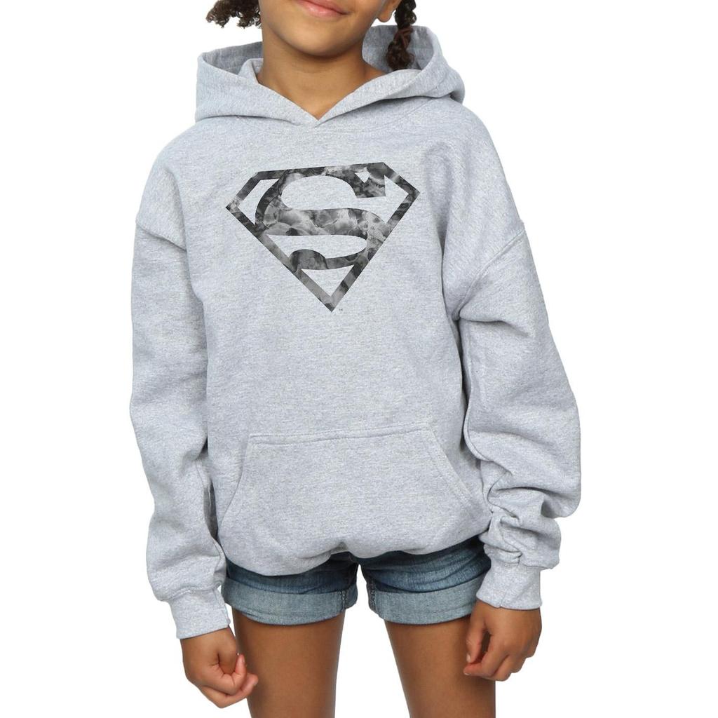 DC Comics Girls Superman Marble Logo Hoodie