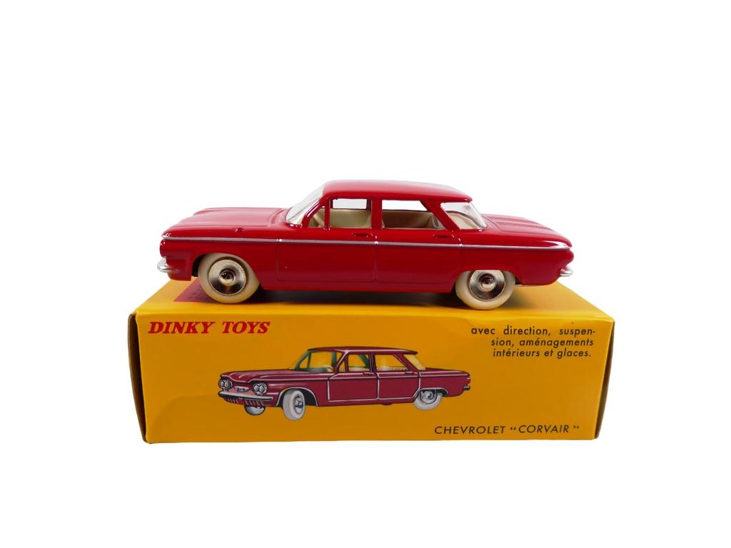 DINKY TOYS DINKY Chevrolet Corvair Red Chevrolet Corvair Reproduction Diecast Car 1/43