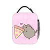 Boble Tea Insulated Lunch Bags Thermal Bag Reusable,Lunch Container P-Pusheencats High Capacity Lunch Box Tote Food Handbags