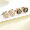 Cross-Border Round Dragon Cufflinks French Vintage Pattern Cuff Buckle Shirt Suit Sleeve Staple Decoration