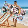 Chibi Maruko-chan Print Beach Towel, Large Soft Quick Dry Towel for Beach Camping Swimming
