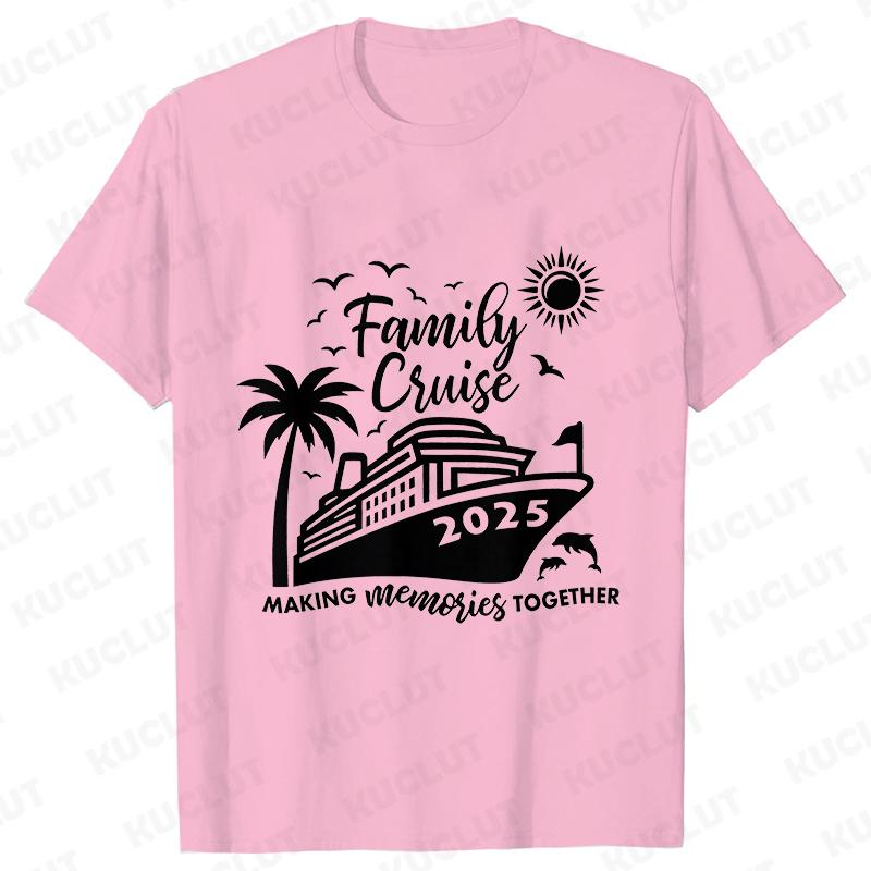 Family Cruise 2025 Tshirts Family Making Memories Together Tshirts Holiday Vacation Trip Shirt Cruise Squad T Shirts Tops S