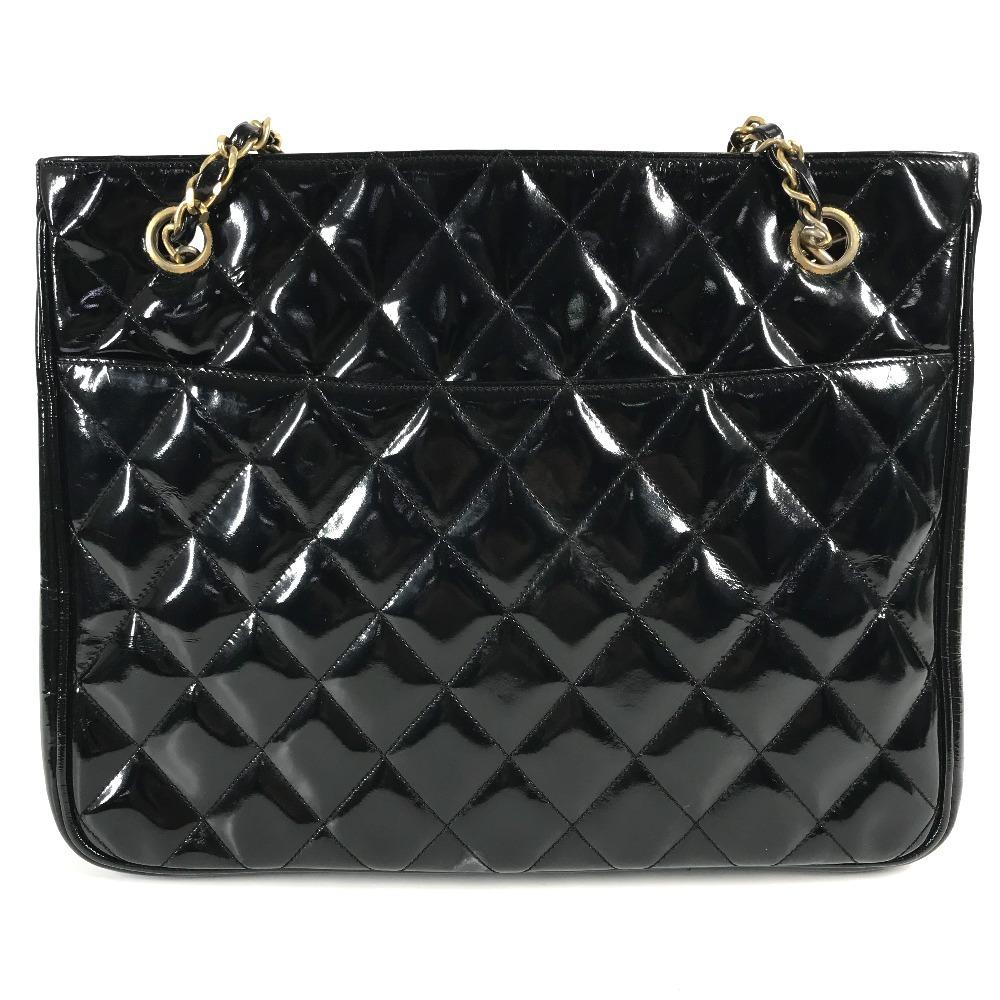 CHANEL vintage Quilted Matelasse Double Chain Bag Tote Bag Shoulder Bag