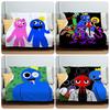 Gemütliche Cartoon Rainbow Friends Fleece-Kuscheldecke Für Kinder Weiches Plüschmaterial