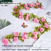 Artificial Rose Vine Floral Ceiling Decor