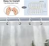 Pardick Shower Curtain, Forest Nature Tree Waterproof Shower Curtain Set with 12 Hooks, Polyester Fabric Shower Curtains for Bat