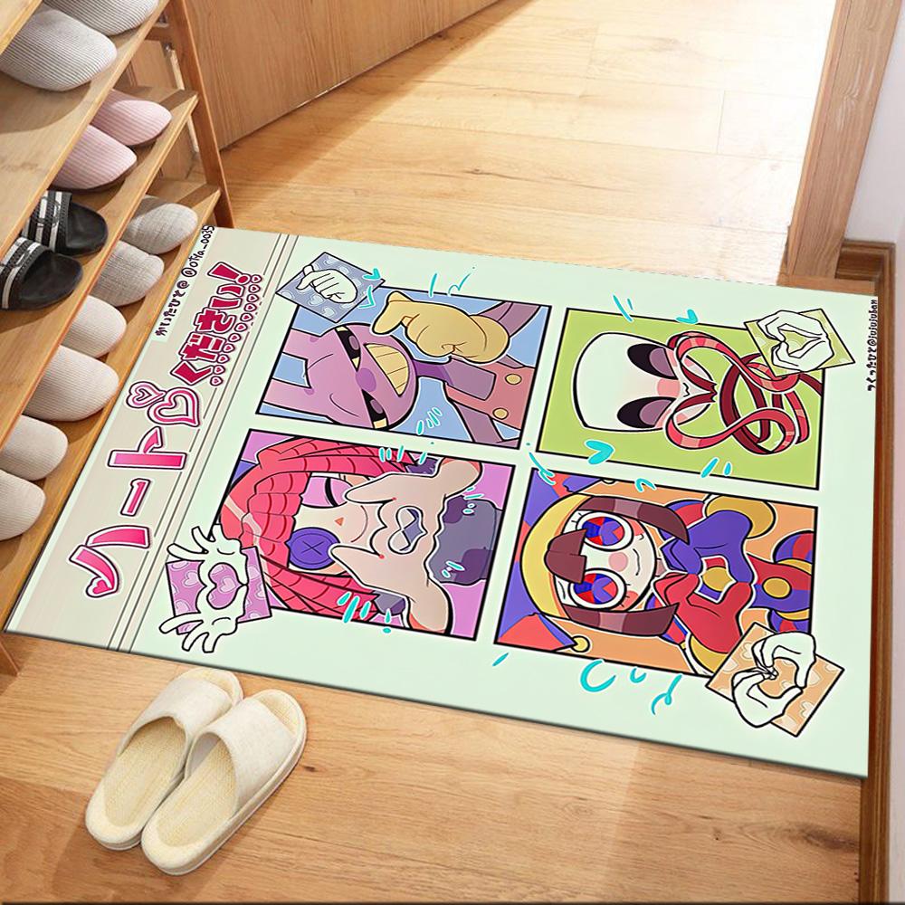 Digital Circus Carpet Design For Game Room Dormitory Outdoor Bedrooms Antislip Rug Decorate Offices Wedding Party Gift