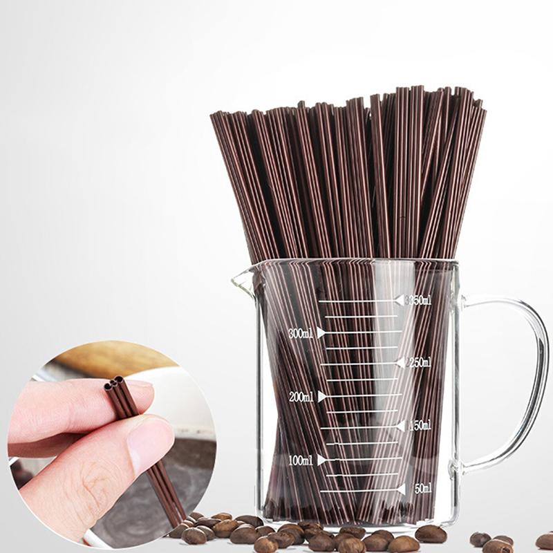 100 Buc 18Cm Plastic de Unică Folosință Design cu 3 Găuri Batoane pentru Amestecat Cafea Petrecere de Ziua de Naștere Nuntă Paie pentru Băut Cocktail Consumabile Accesorii Bucătărie