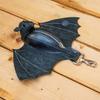 Coin Purse Bat Wallet Keychain Zipper Leather Bat Keychain  Backpack Accessory
