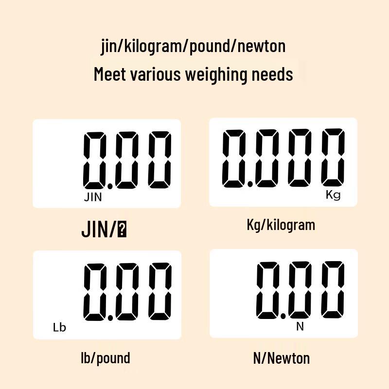 Baijie High-Precision Portable Electronic Luggage Scale with Tape Measure